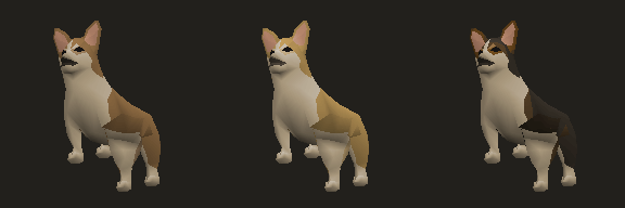 Corgi, coats 1 to 3