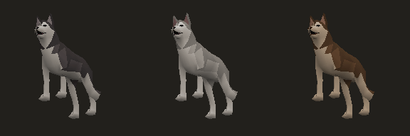 Husky, coats 1 to 3
