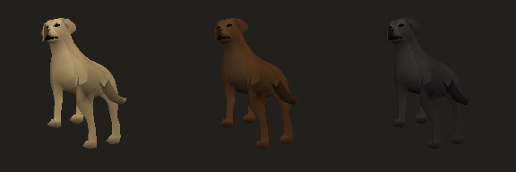 Labrador, coats 1 to 3